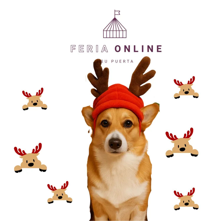 Gorra de Reno para Mascotas