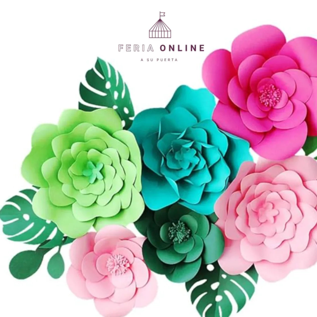 flores de papel