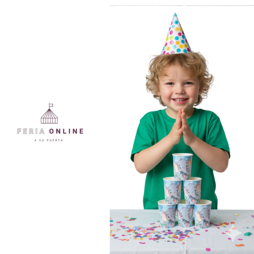 Vaso Desechable Elefante Niño