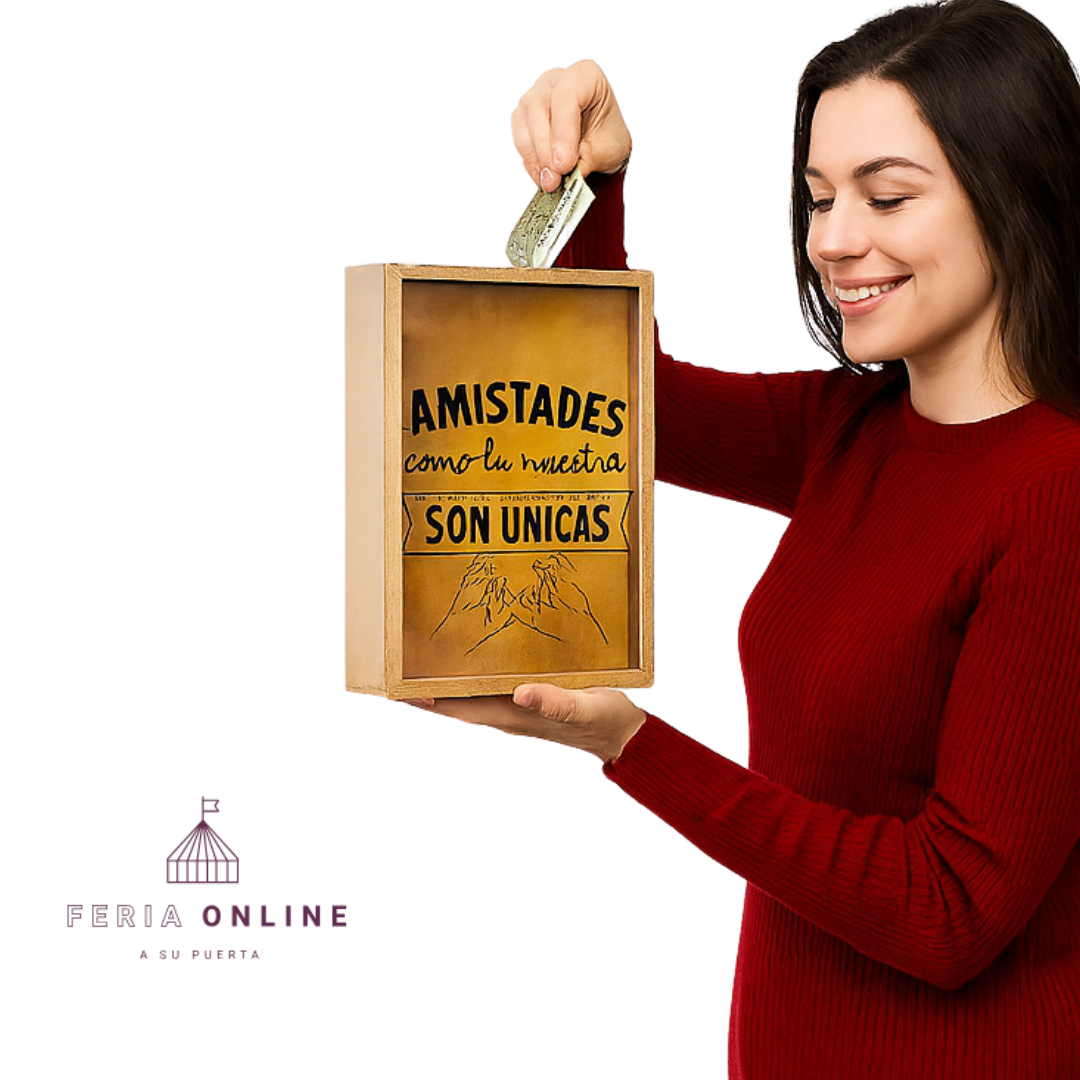 Alcancía Cofre De Madera