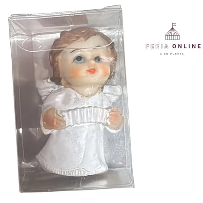 PORCELANA ANGEL NIÑO BAUTIZO