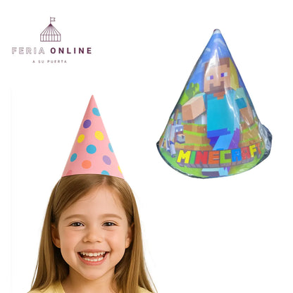 gorros cumpleaños x12