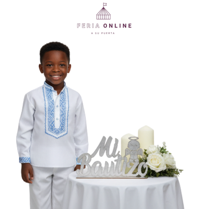 Letrero 15CM Mi Bautizo Para Niño