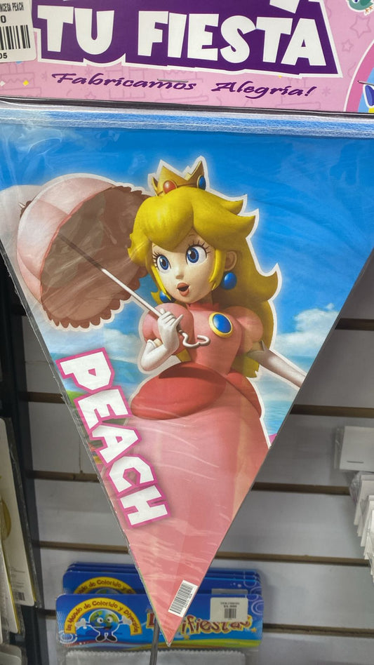 BANDERIN PERSONAJE PRINCESA PEACH