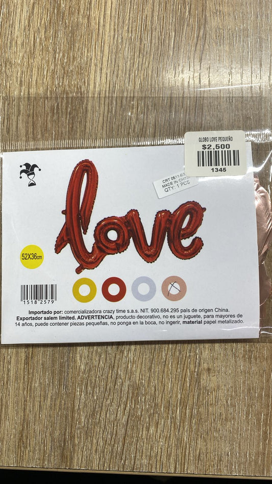 globo love pequeño