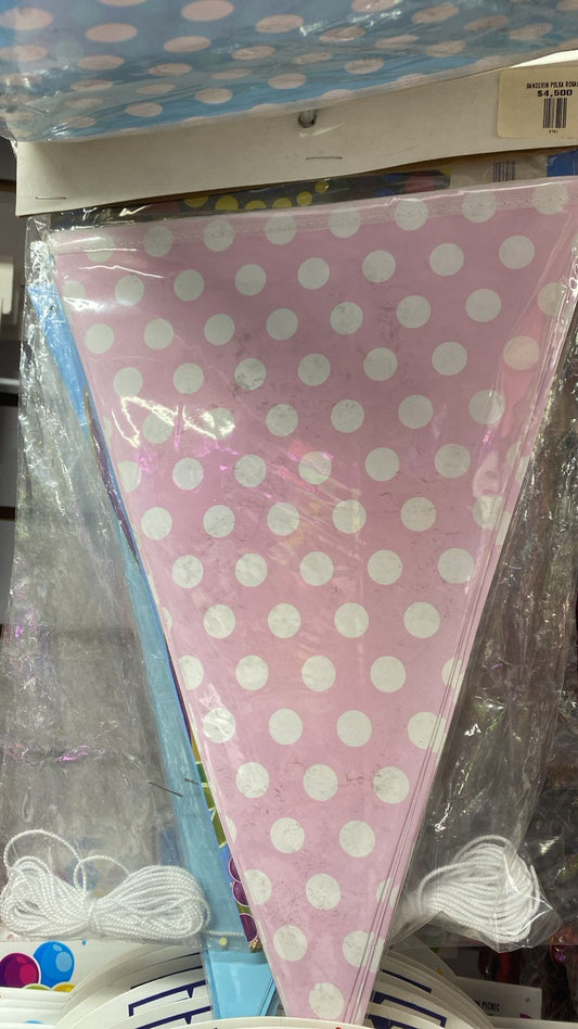 BANDERIN POLKA ROSADO
