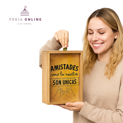 Alcancía Cofre De Madera