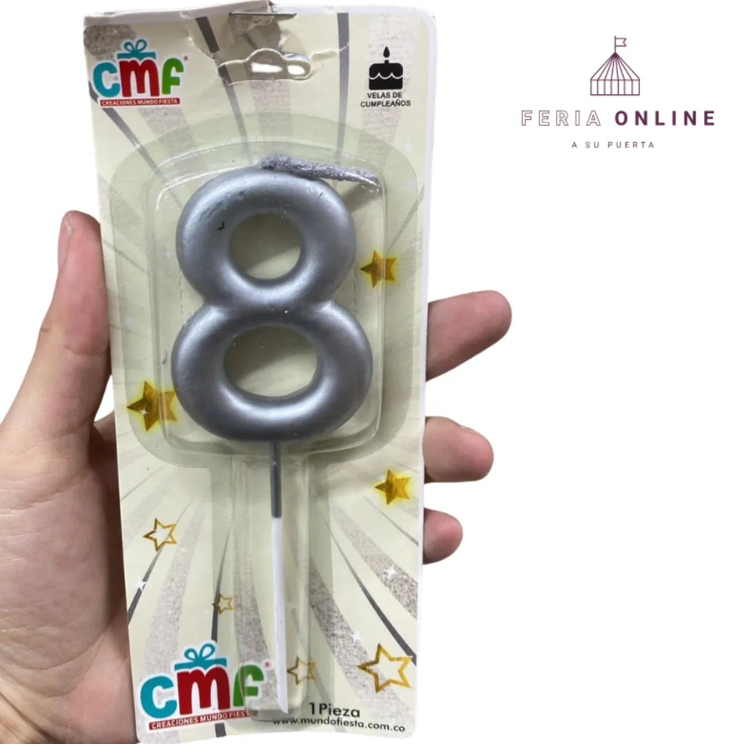 Velas Premium Símbolos Plateados