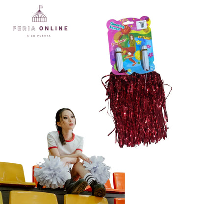 Pompom metalizado infantil