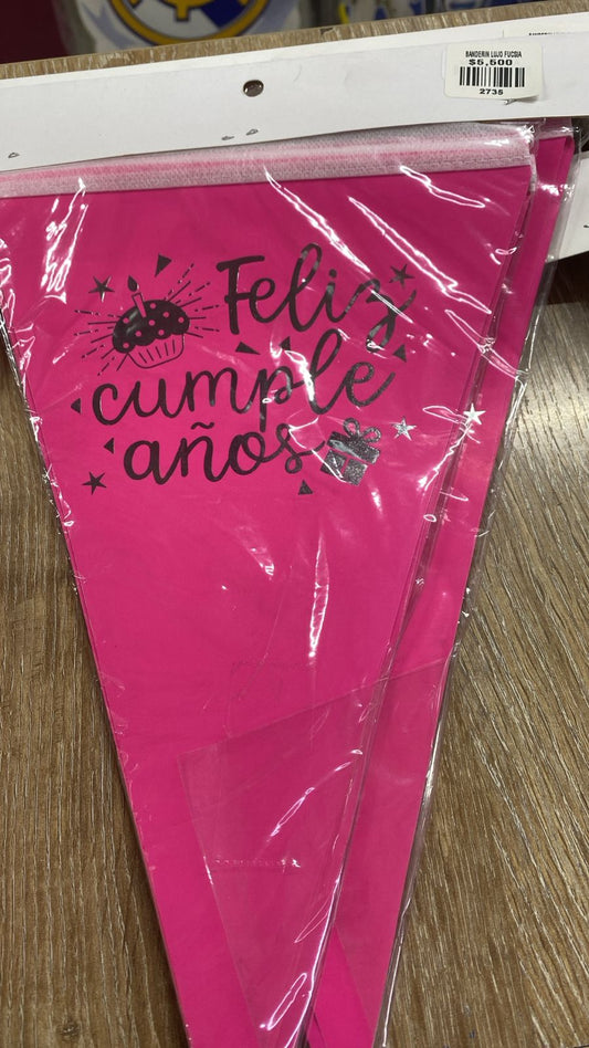 BANDERIN LUJO FUCSIA
