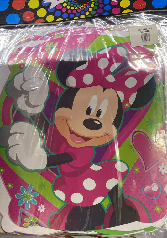 LETRERO MINNIE ROSADA