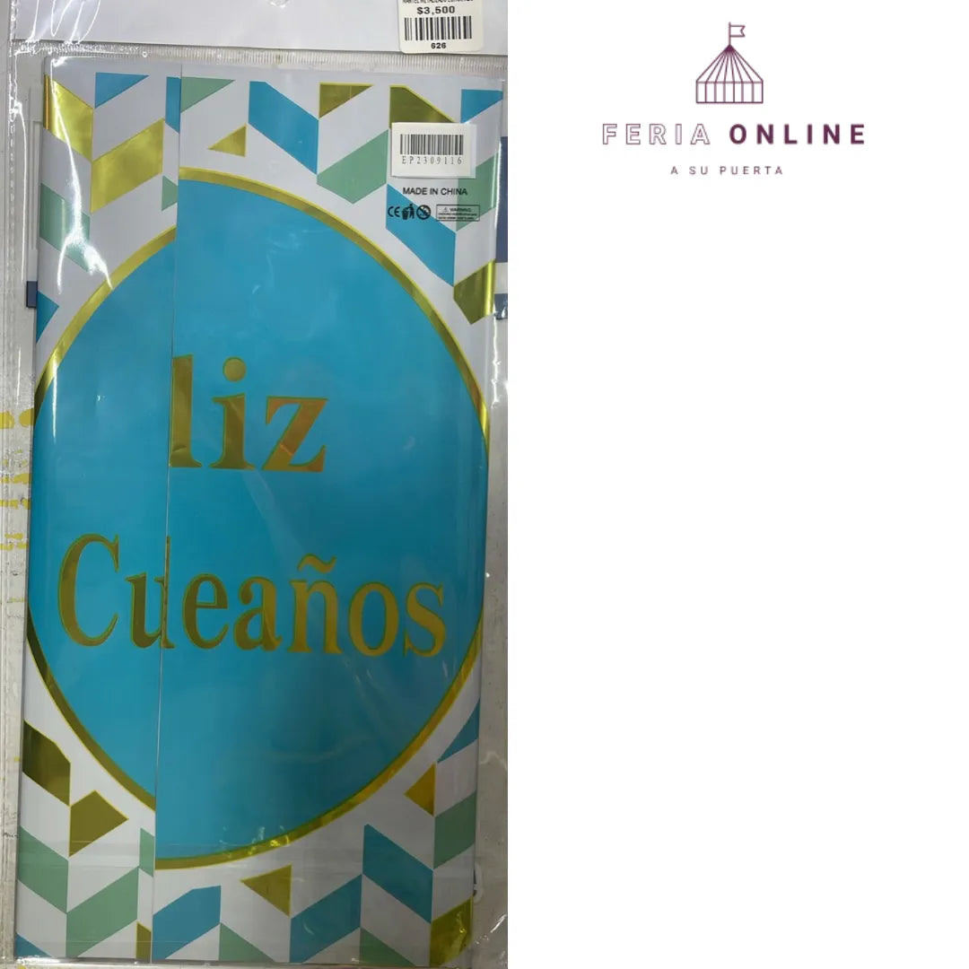 MANTELES FIESTA FELIZ CUMPLE AÑOS