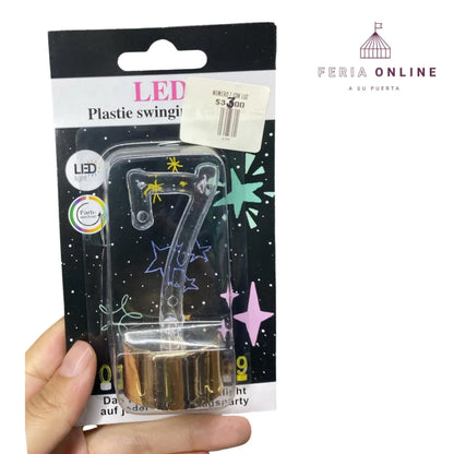 Velas números con luz Led