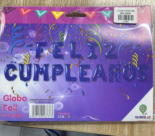 F.C LETRA A LETRA AZUL DARK