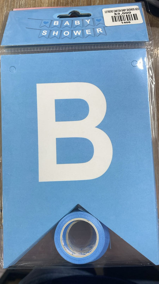 LETRERO CARTON BABY SHOWER