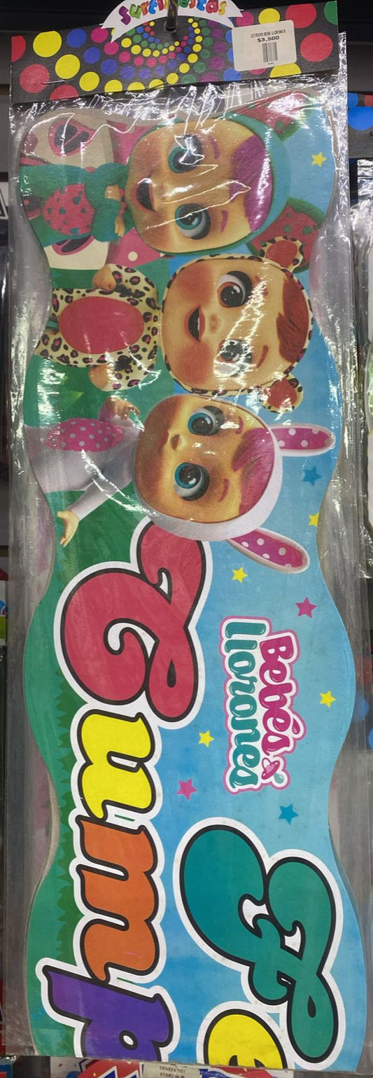 LETRERO BEBE LLORONES