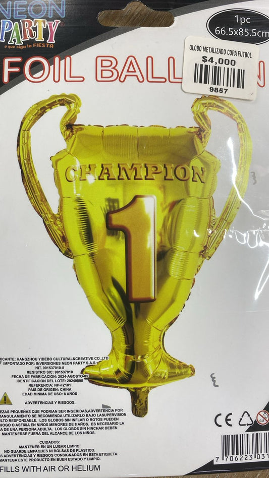 globo metalizado copa futbol