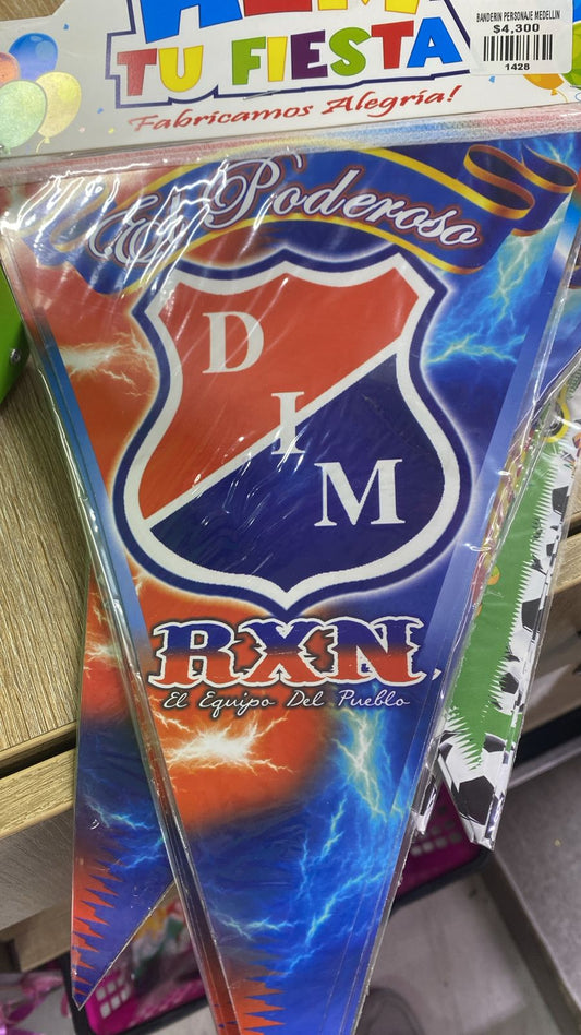 BANDERIN PERSONAJE MEDELLIN