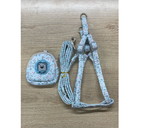 PECHERA CON PORTA BOLSA LUJO DE FLORES