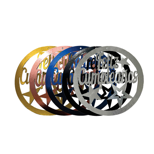 Letrero Aro Mini Feliz Cumpleaños