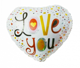 globo metalizado corazon i love 18