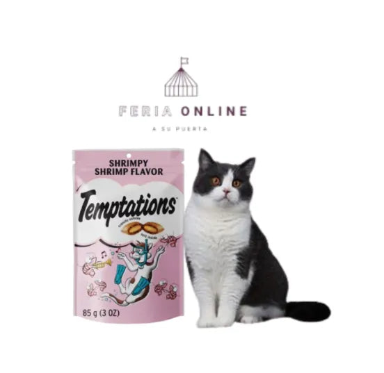 Snack para Gatos Temptations Camarones