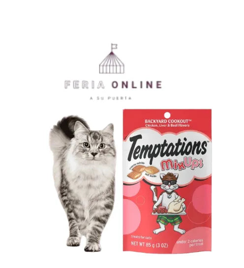Snack para Gatos Temptations Mix de carnes