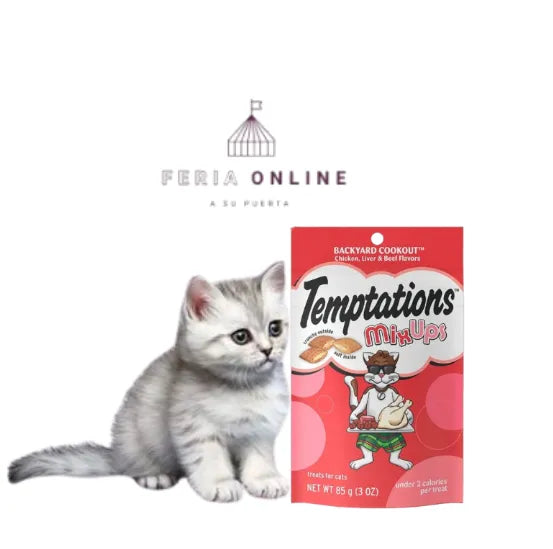 Snack para Gatos Temptations Mix de carnes