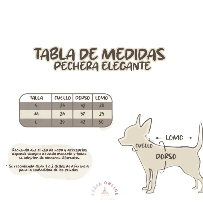 Pechera Elegante para Mascotas