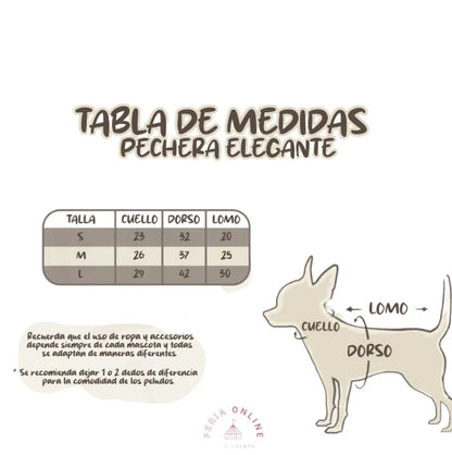 Pechera Elegante para Mascotas