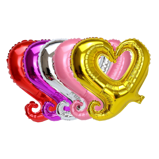 Globo Metalizado Corazó Gótico 18''