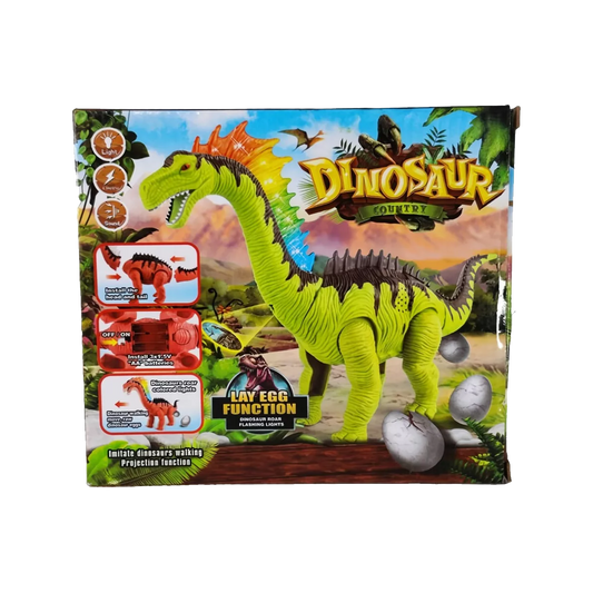 Dinosaurio Huevo Grande | Con Reflector, Movimiento y Pone Huevos