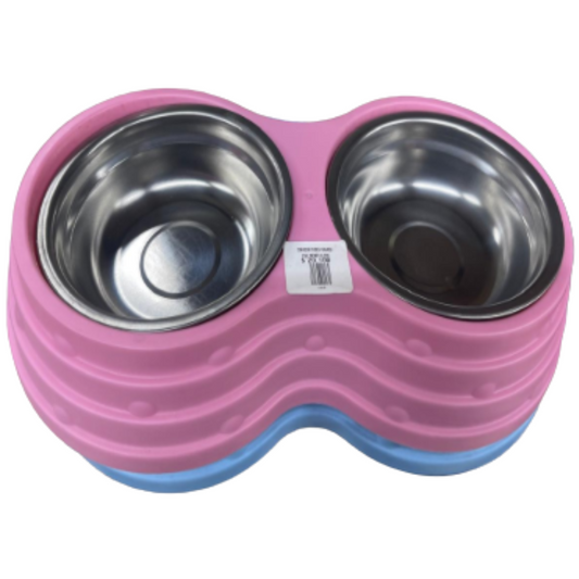 Comedor Doble Grande Con Platos Metálicos