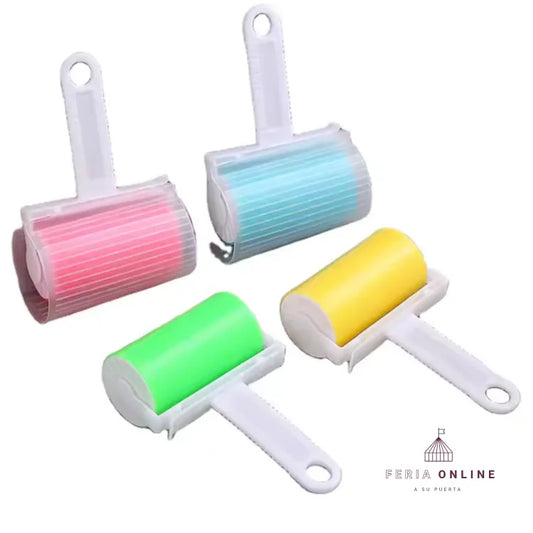 Limpiador Quita Pelos  Con 2 Repuestos 20.5*9.5*4CM, rollo de 60 piezas