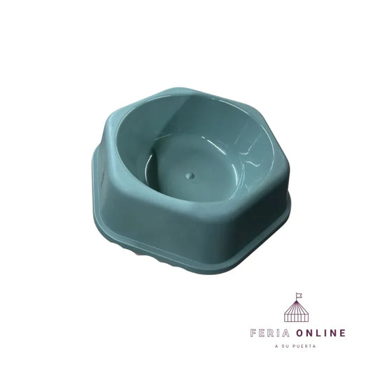 Comedero Exagonal Con Plato Metálico