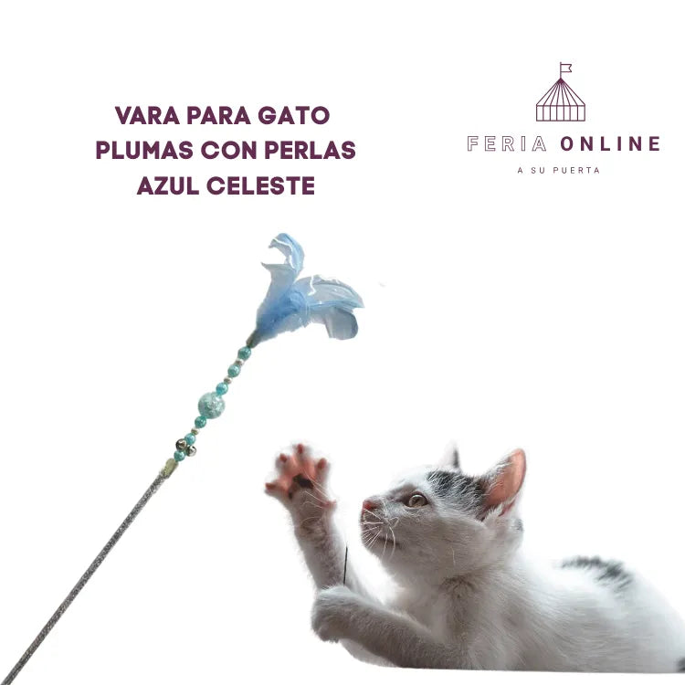 Varas para Gato Con Plumas