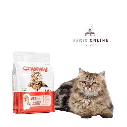 Chunky Concentrado Gatos Adultos Salmón y Cordero