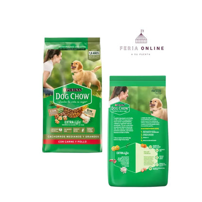 Dog Chow Cachorros Medianos y Grandes 1k.