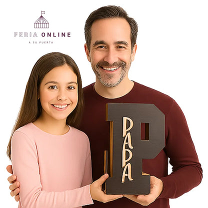 Caja letra P papá