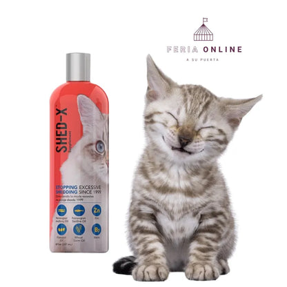 Shed X 8 Oz Suplemento nutricional líquido para gatos