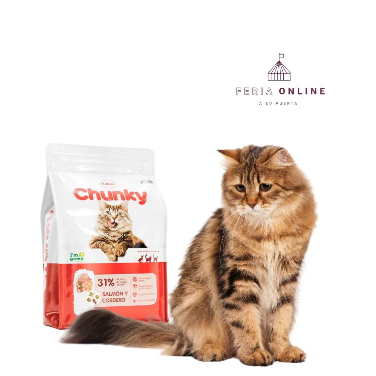 Chunky Concentrado Gatos Adultos Salmón y Cordero