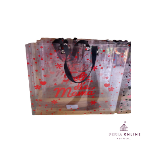 Bolsa Para Regalo De Acetato Feliz Día Mamá