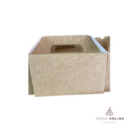 Caja De Cartón Tipo Lonchera x Unidad