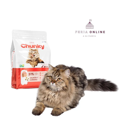 Chunky Concentrado Gatos Adultos Salmón y Cordero