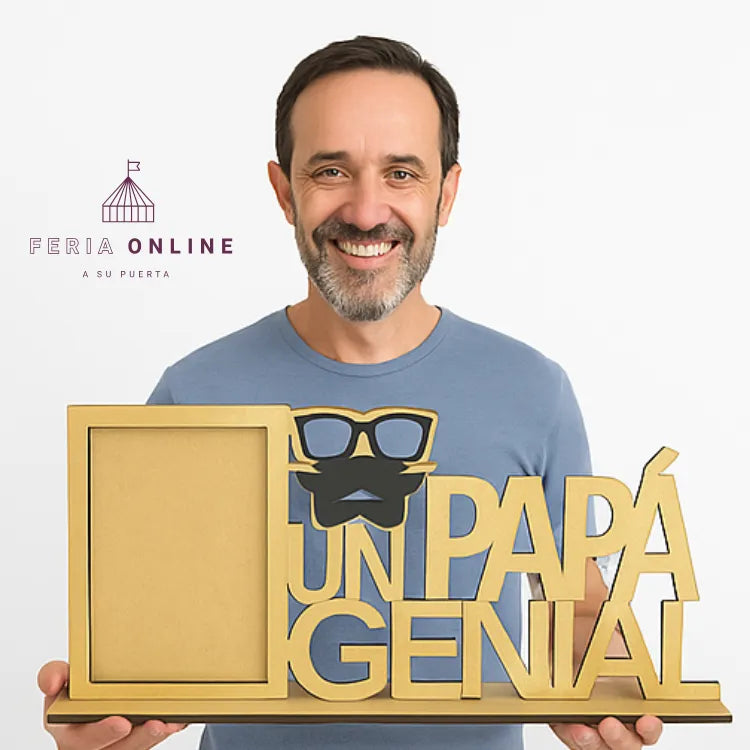 Portaretrato papá - genial crudo
