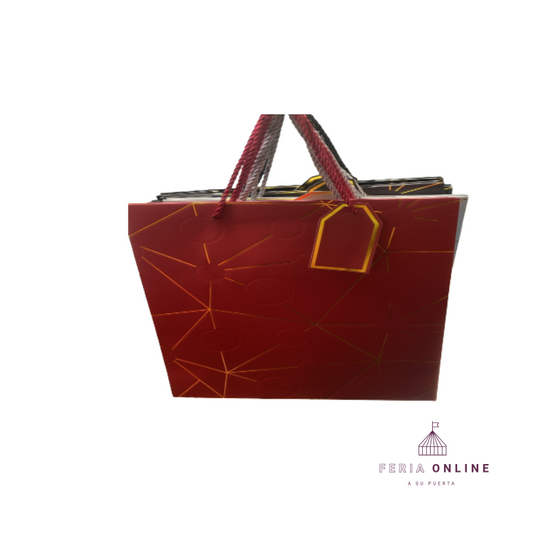 Bolsa Regalo Lineas Circulo 32x26 x 12 PCS