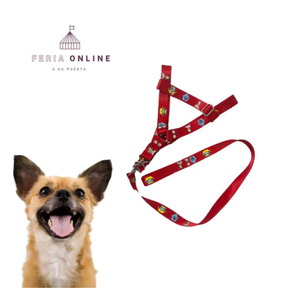 Arnés para Perros Nylon 1'' Estampado