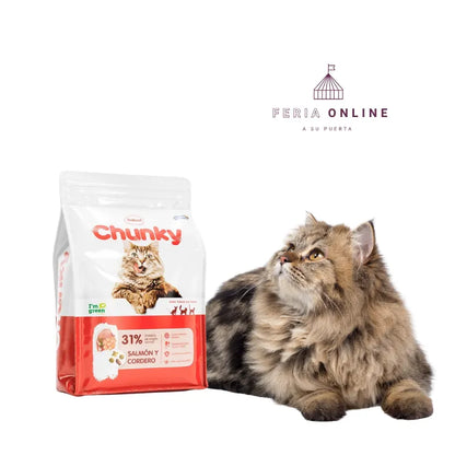 Chunky Concentrado Gatos Adultos Salmón y Cordero