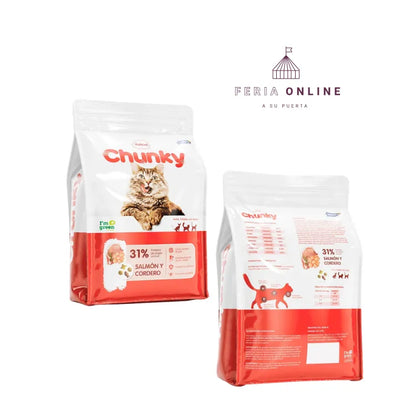 Chunky Concentrado Gatos Adultos Salmón y Cordero