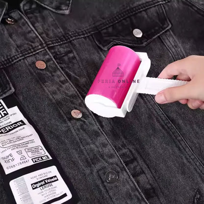 Limpiador Quita Pelos  Con 2 Repuestos 20.5*9.5*4CM, rollo de 60 piezas